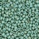 Miyuki rocailles Perlen 11/0 - Opaque glazed frosted rainbow celadon green 11-4701